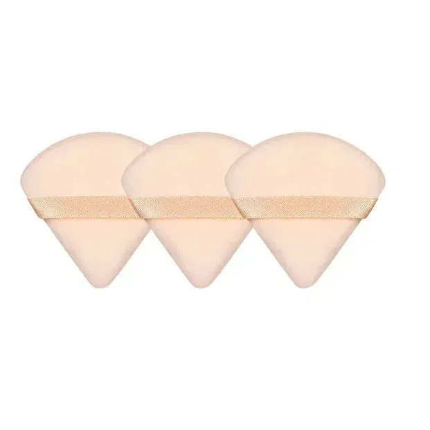 1/3/6Pcs Triangle Velvet Powder Puff Sponges for Flawless Makeup
