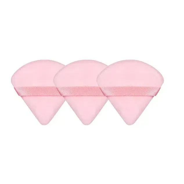 1/3/6Pcs Triangle Velvet Powder Puff Sponges for Flawless Makeup