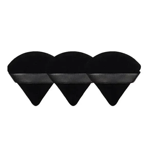 1/3/6Pcs Triangle Velvet Powder Puff Sponges for Flawless Makeup