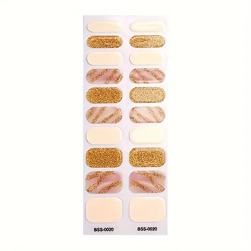 20 pcs Semi-Cured Gel Nail Strips | BSS-0020