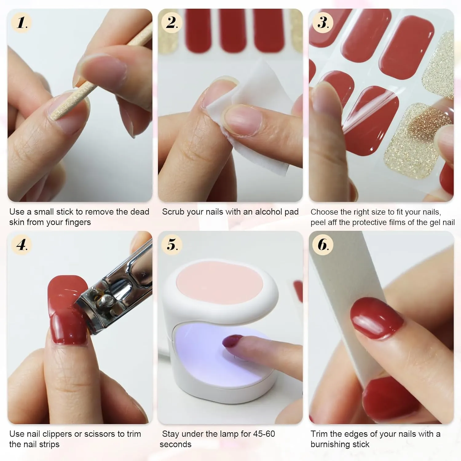 20 pcs Semi-Cured Gel Nail Strips | BSS-0179