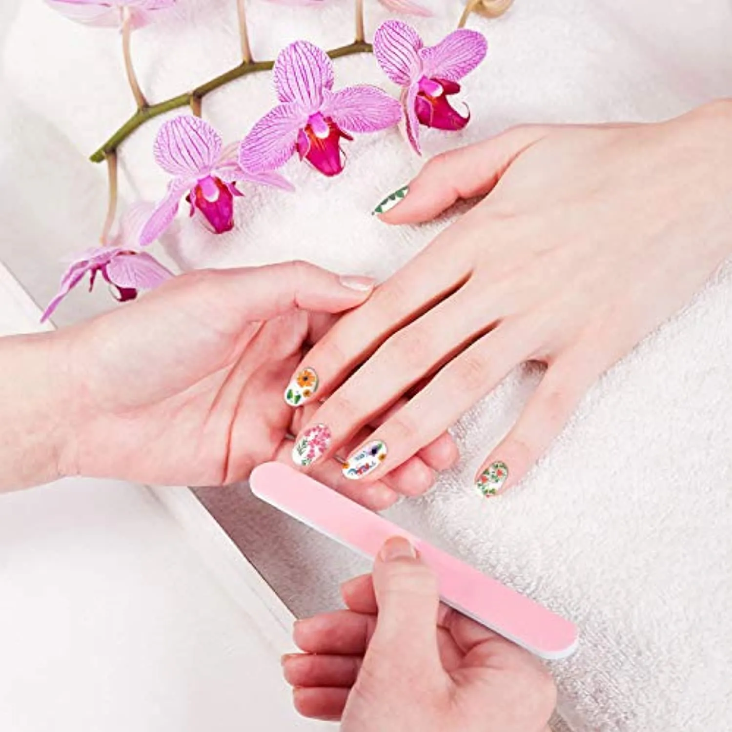 2000  Pieces Nail Art Stickers Adhesive 3D Nail Decals Stickers Leaf Flower Butterfly Nail Stickers with Tweezers for Women Girls DIY Nails Decorations Favors (Flower Themed Series)