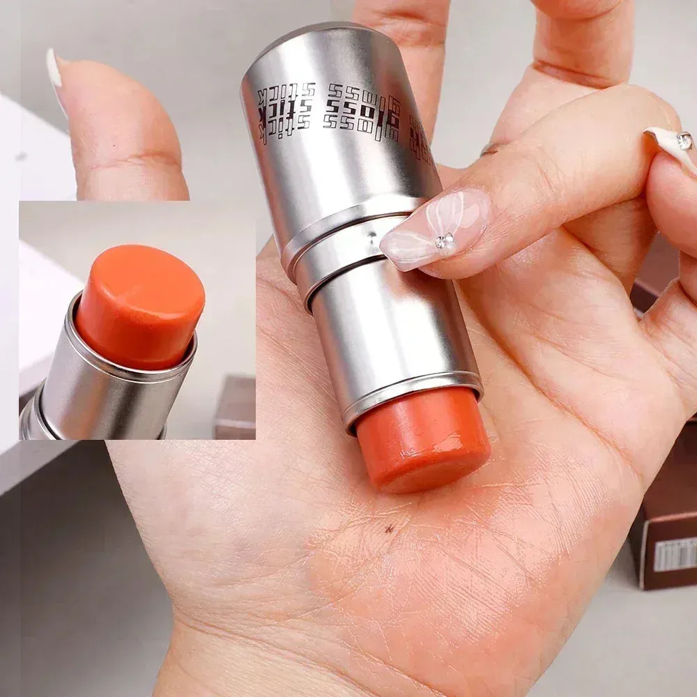 4 Colors Shimmer Water Light Highlighter Stick: Blush Stick for Face and Body, Illuminator Cosmetics for Face Contouring to Brighten Makeup.