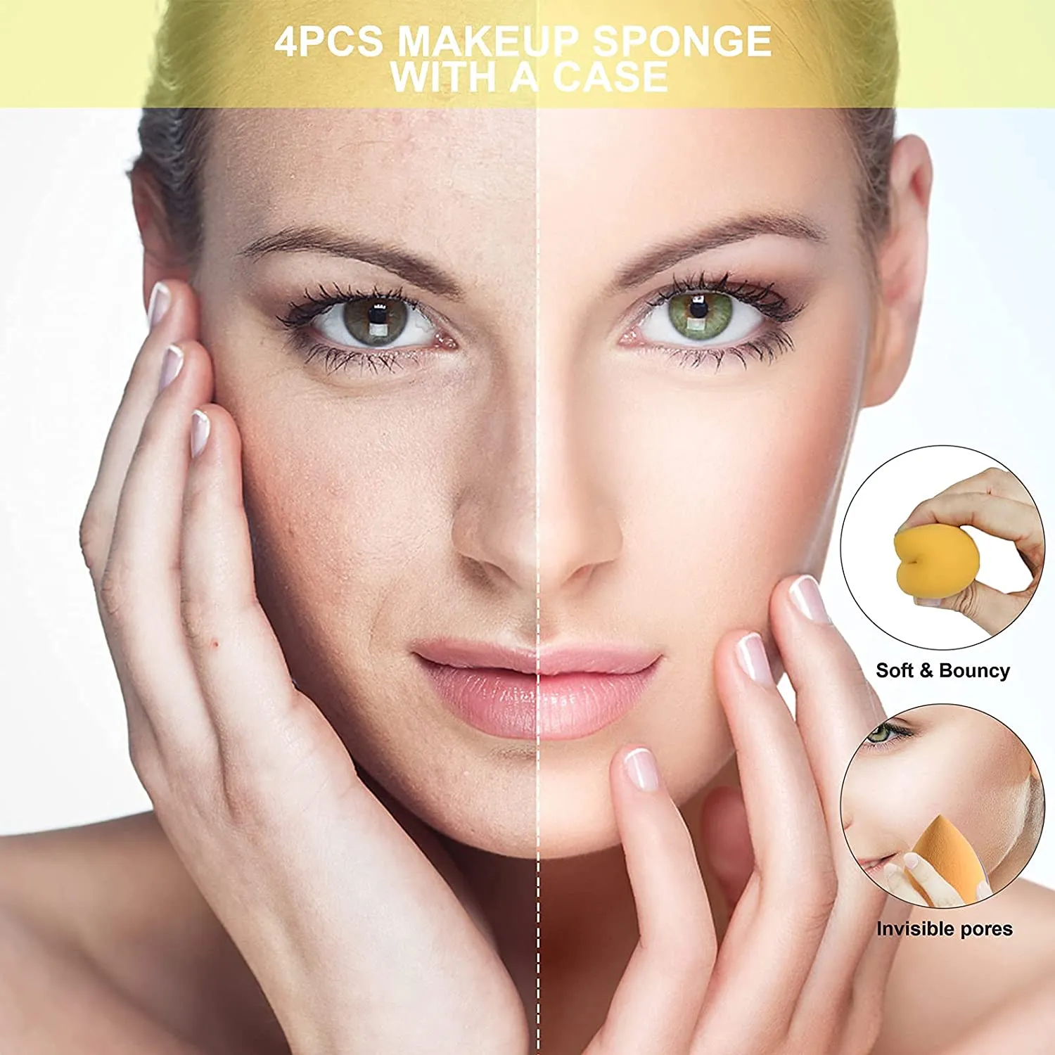 4 Sets  Makeup Sponge Eggs