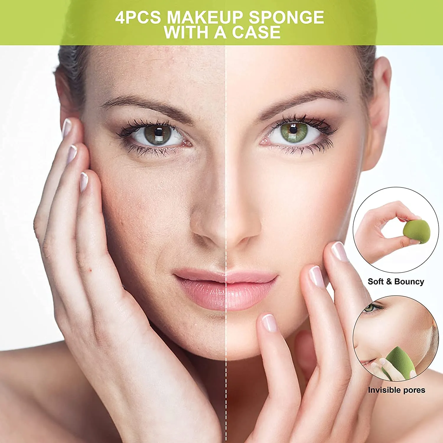 4 Sets  Makeup Sponge Eggs