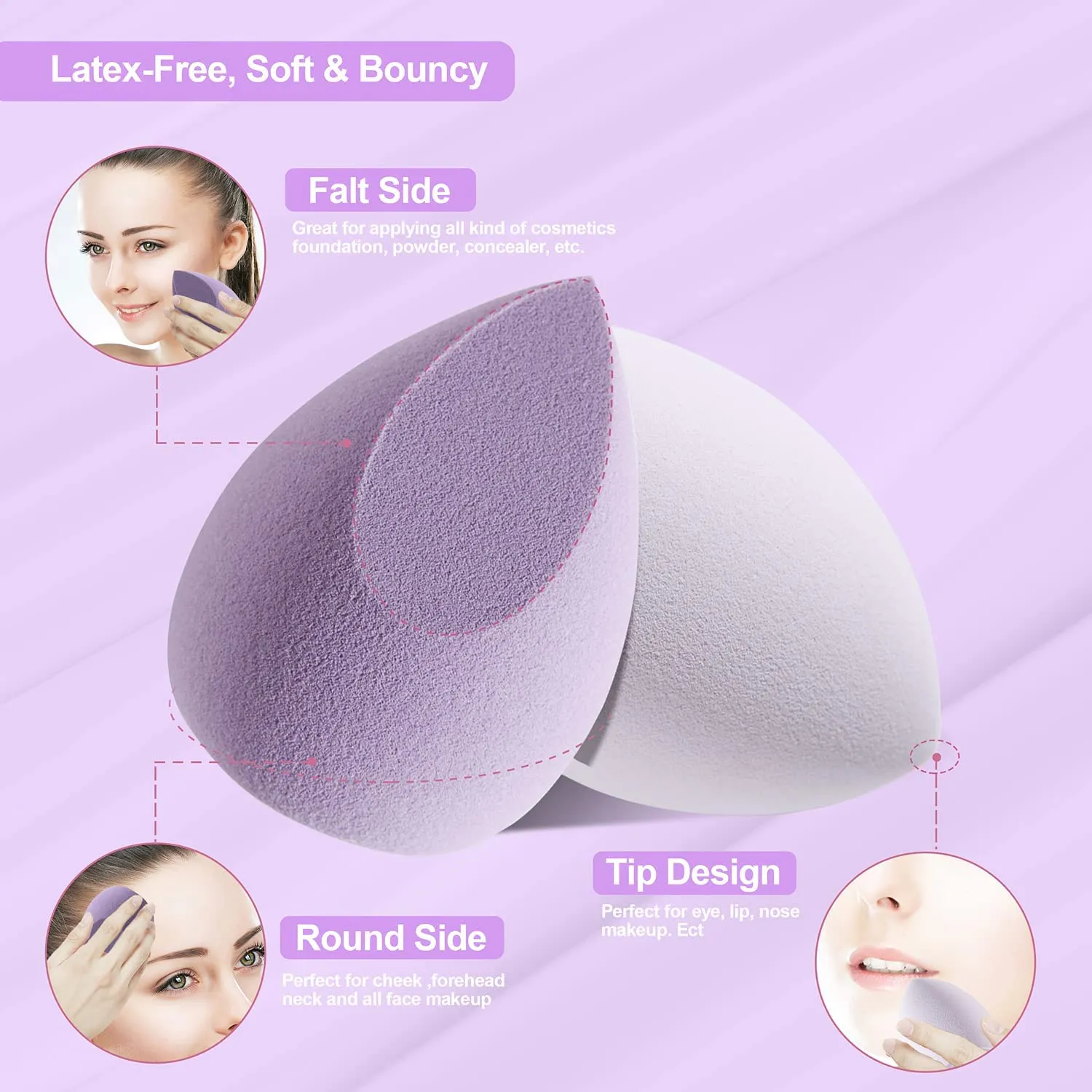 4 Sets  Makeup Sponge Eggs