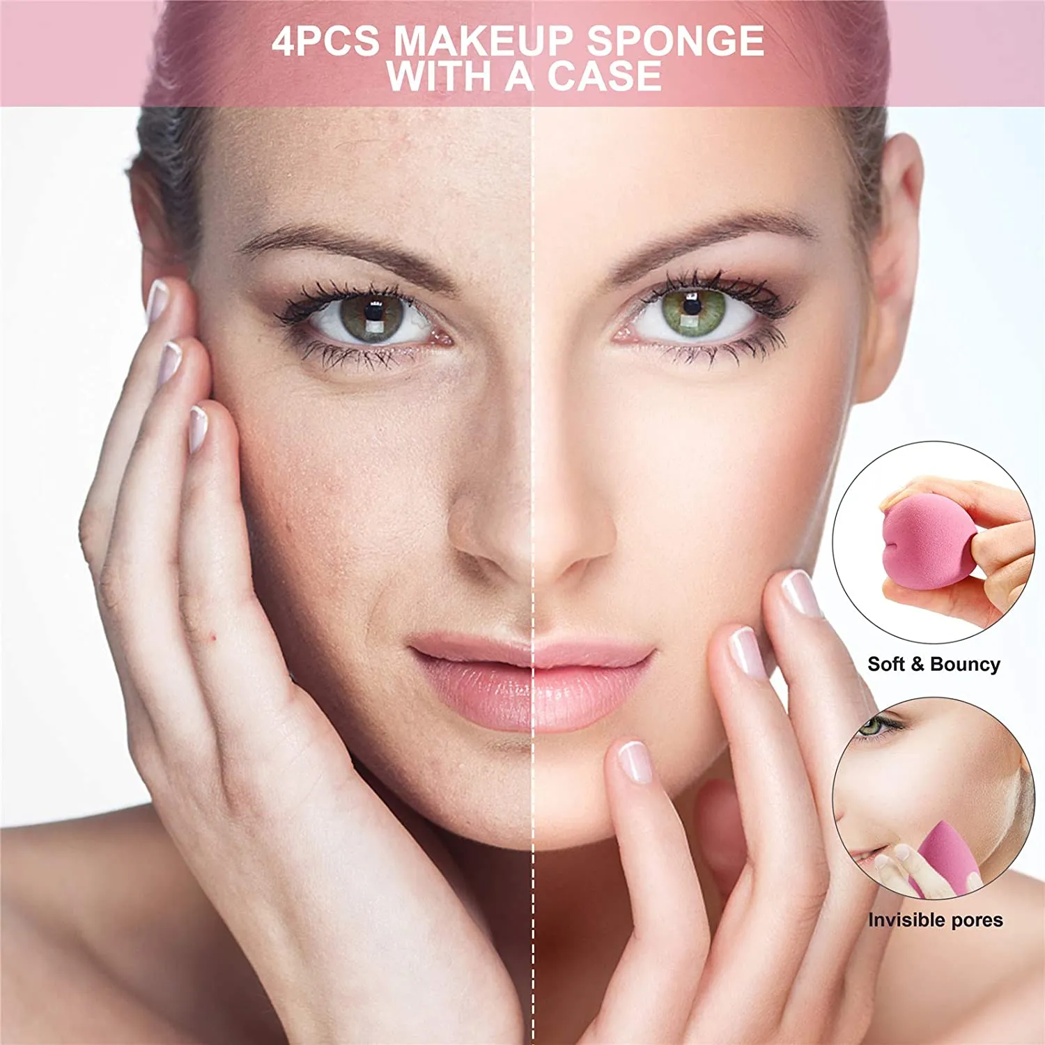 4 Sets  Makeup Sponge Eggs