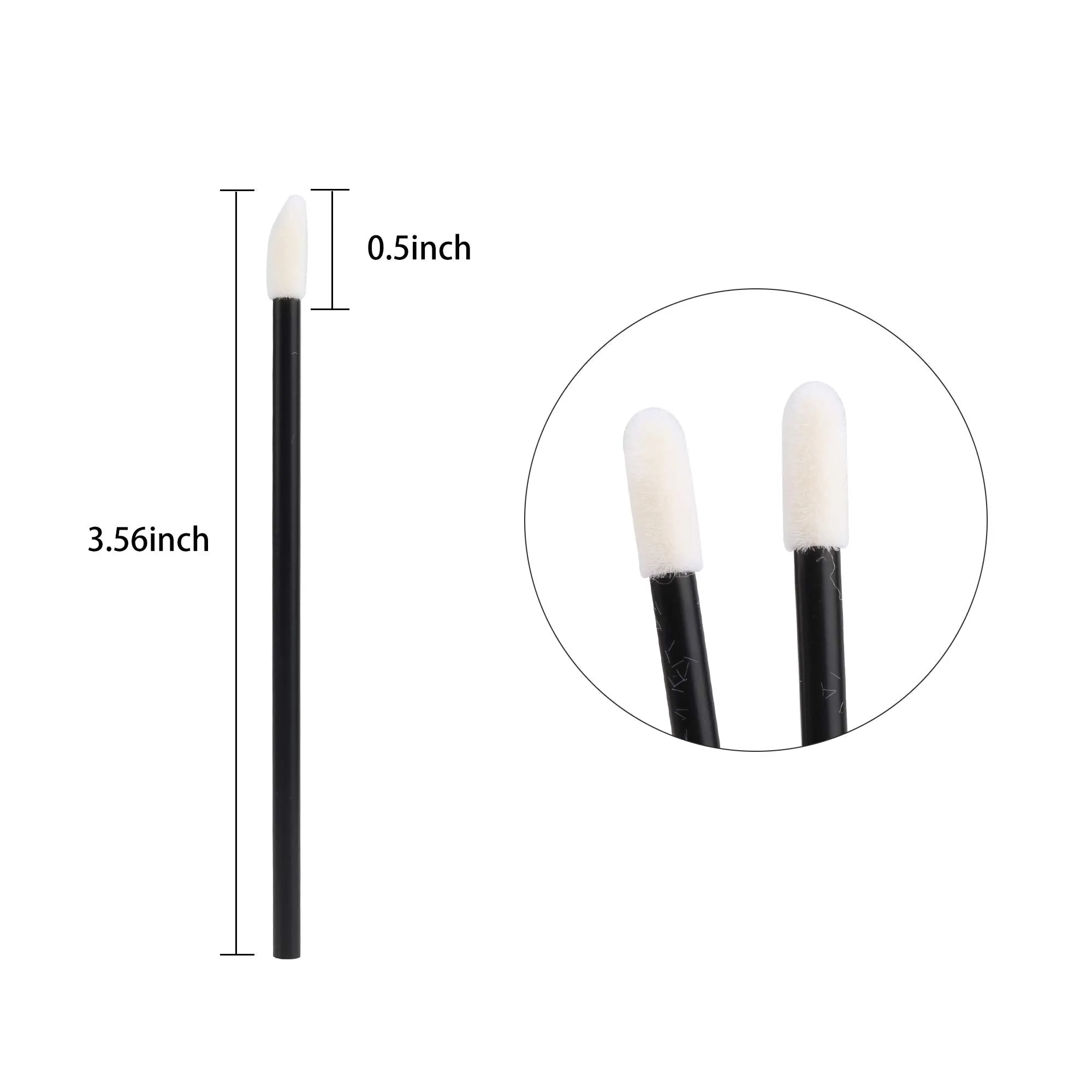 400PCS Disposable Lip Brushes Lip Gloss Applicators Make Up Brush Lipstick Lip Gloss Wands Makeup Applicators Brushes Applicator Tool Makeup Beauty Tool Kits Disposable Lip Brushes Tool Kits Black