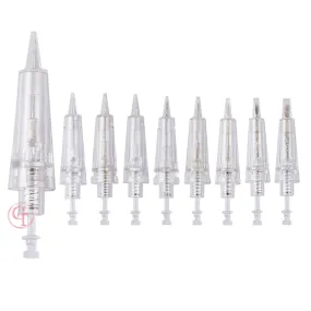 50pcs/Pack Permanent Makeup Needles Cartridge for Eyebrow Eyliner Tattoo Machine 1P 3P 5P 5F 7F for Ombre Powder Eyebrow Shading Microblading Makeup (50pcs 3P)
