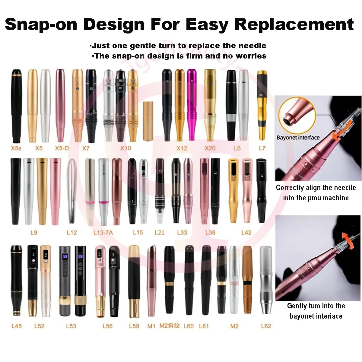 50pcs/Pack Permanent Makeup Needles Cartridge for Eyebrow Eyliner Tattoo Machine 1P 3P 5P 5F 7F for Ombre Powder Eyebrow Shading Microblading Makeup (50pcs 3P)