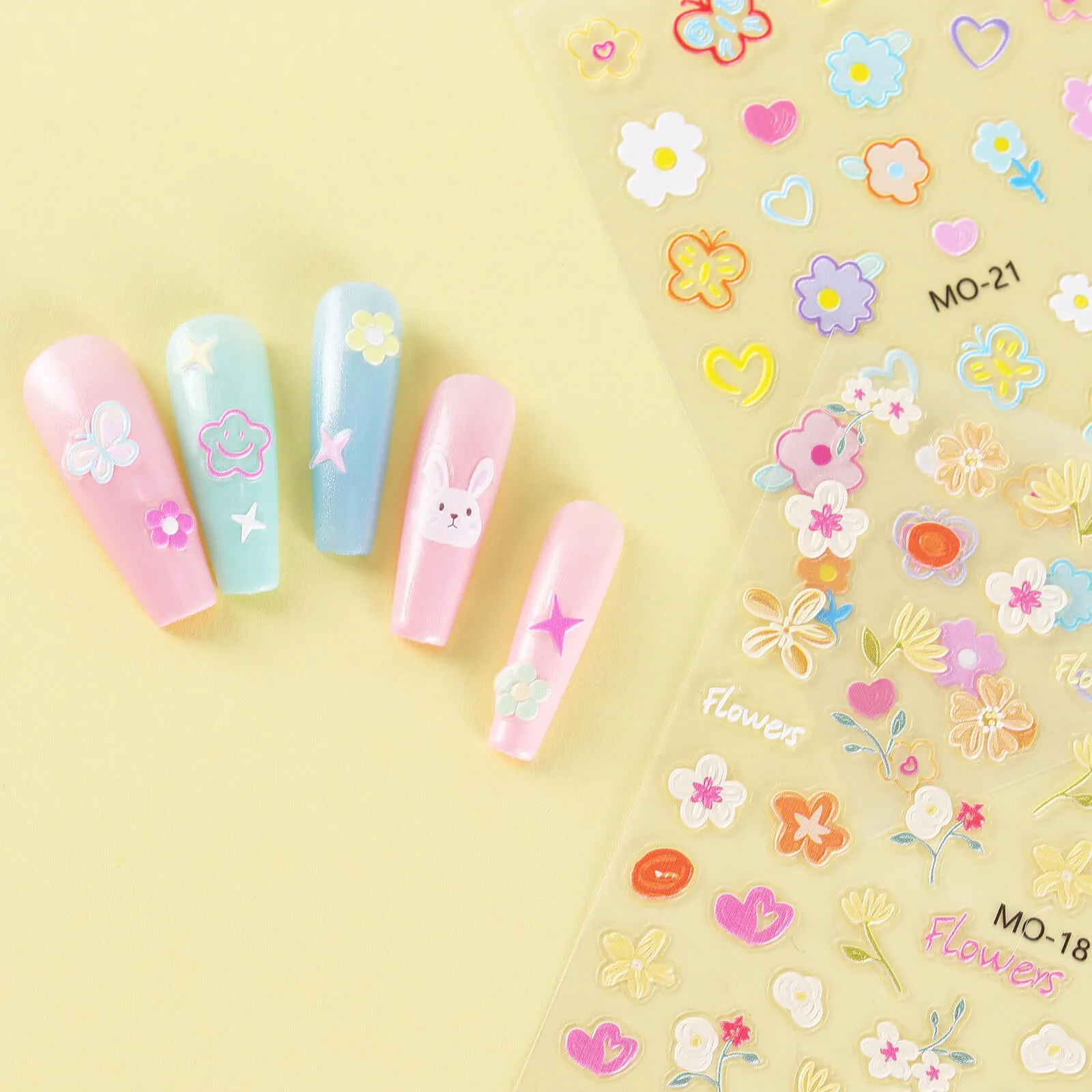 5D Nail Stickers-Flower
