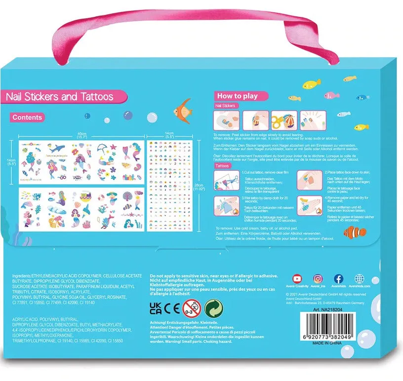 Avenir: Nail Stickers & Tattoos Set - Mermaid