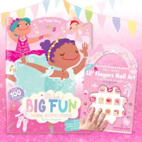 ballet nail stickers and activity book pack