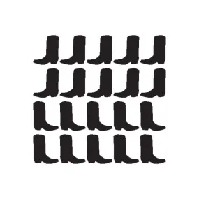 Boot DC001 Fingernail Art Sticker - Vinyl Finger Nail Decals