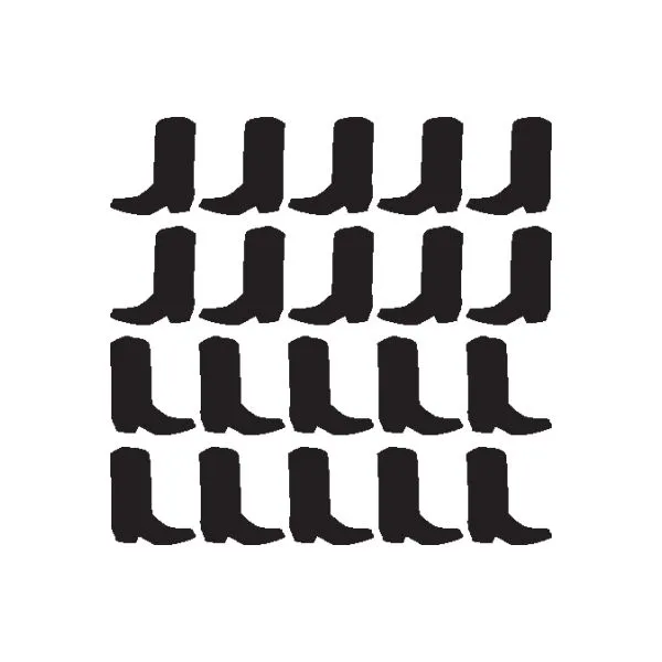 Boot DC001 Fingernail Art Sticker - Vinyl Finger Nail Decals