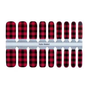 Buffalo Plaid - Kids Nails - Nail Wrap of the Week