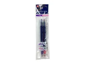 Calligraphy Double Pen Brush Square Core Pink/Purple