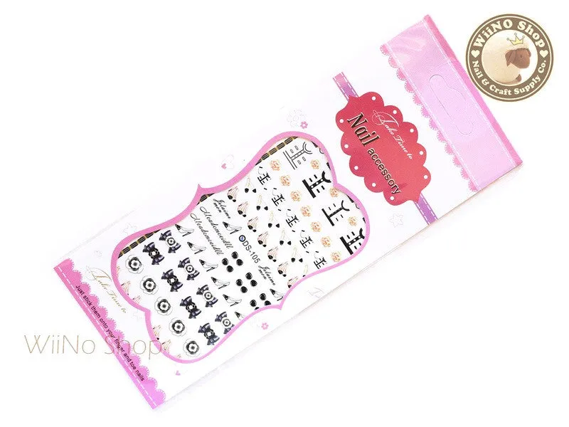 CoCo Fashion Style Water Slide Nail Art Decals - 1 pc (DS-105)
