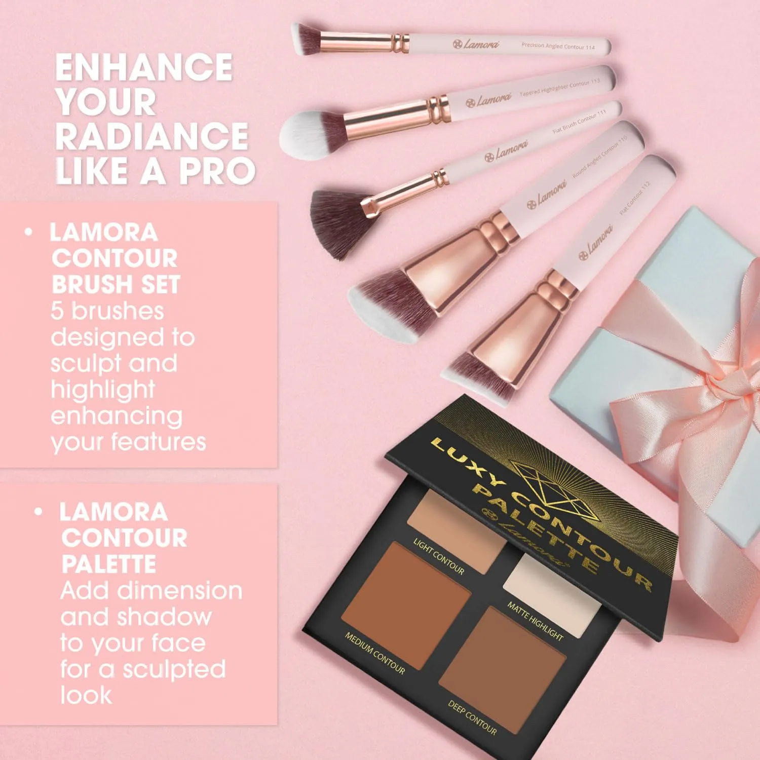 Contour Brush Set with Powder Contour Palette