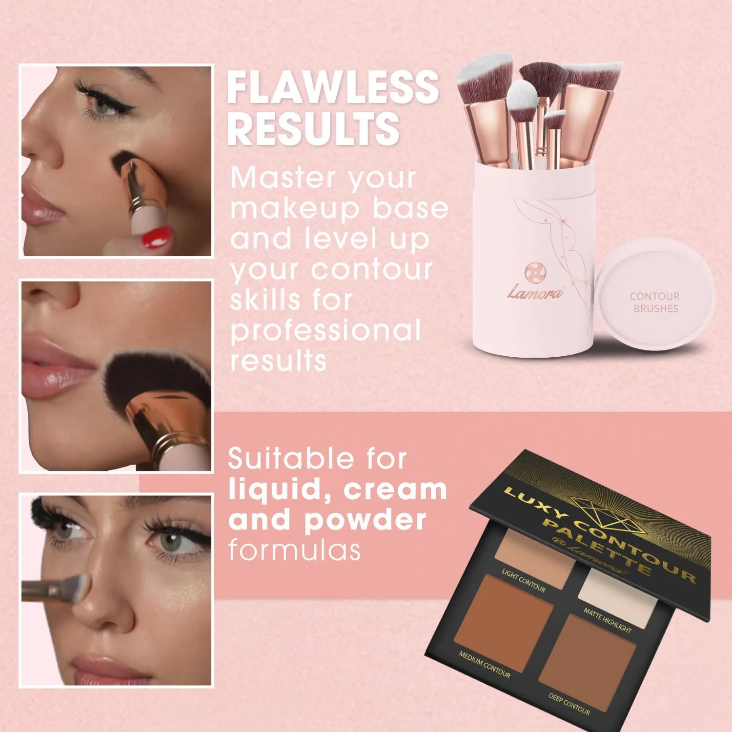 Contour Brush Set with Powder Contour Palette