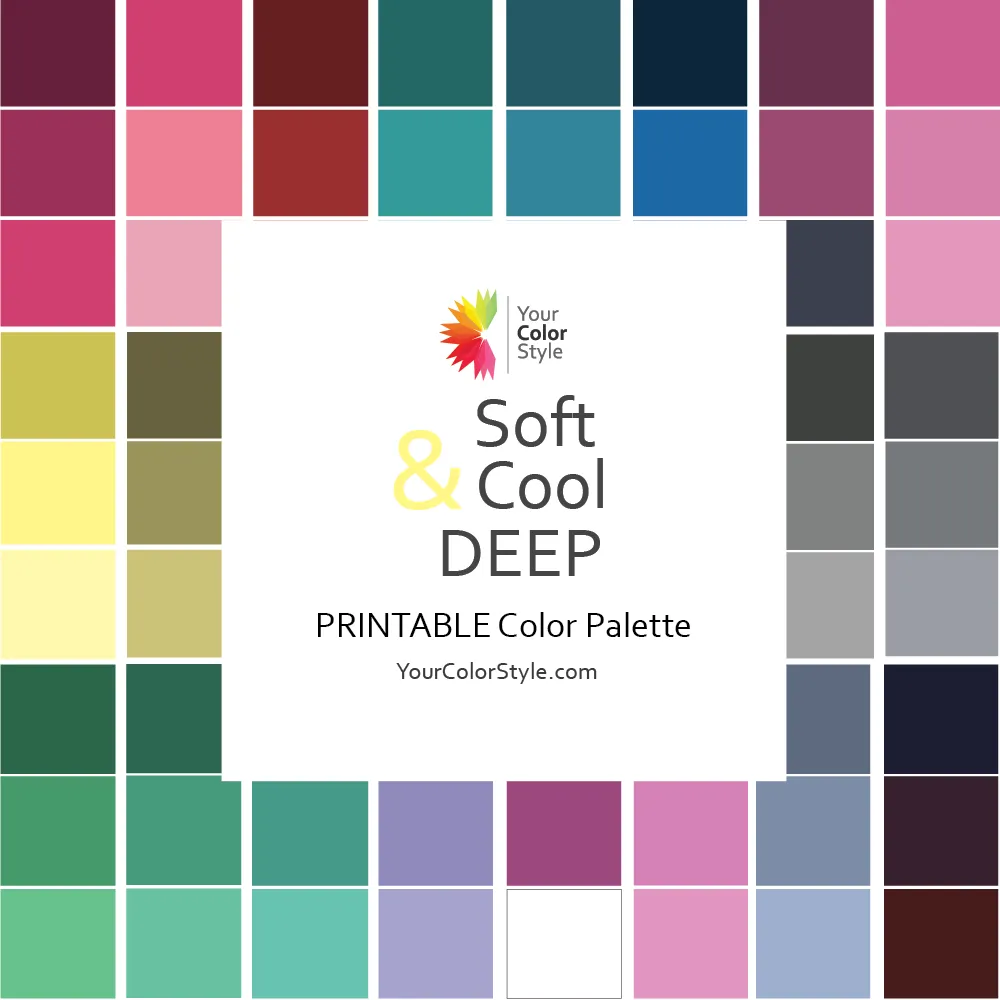 Digital Color Palettes - One Page