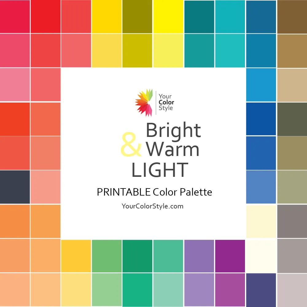 Digital Color Palettes - One Page