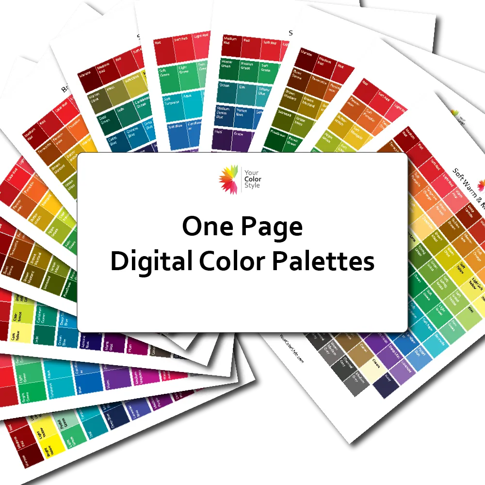 Digital Color Palettes - One Page