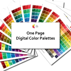 Digital Color Palettes - One Page