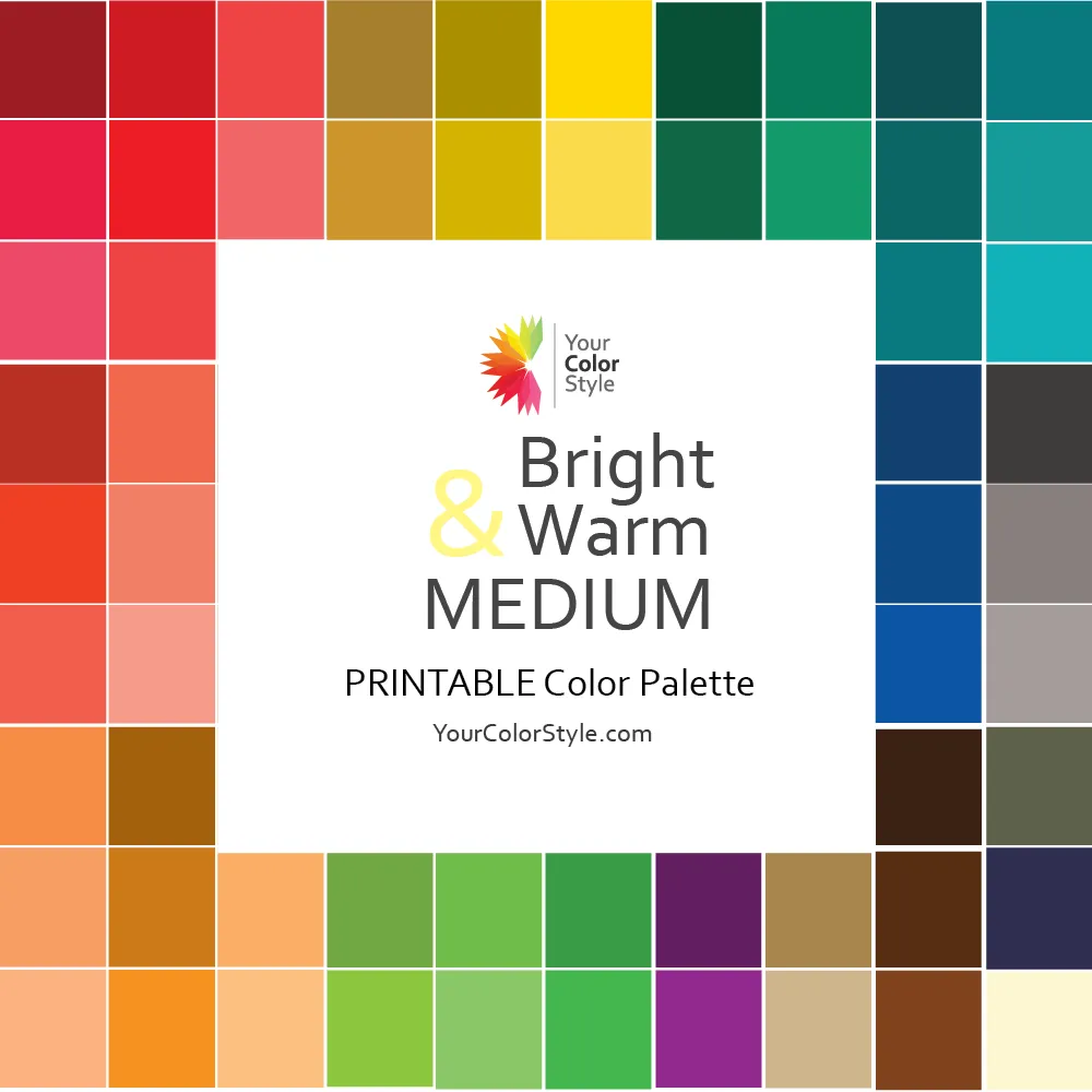 Digital Color Palettes - One Page