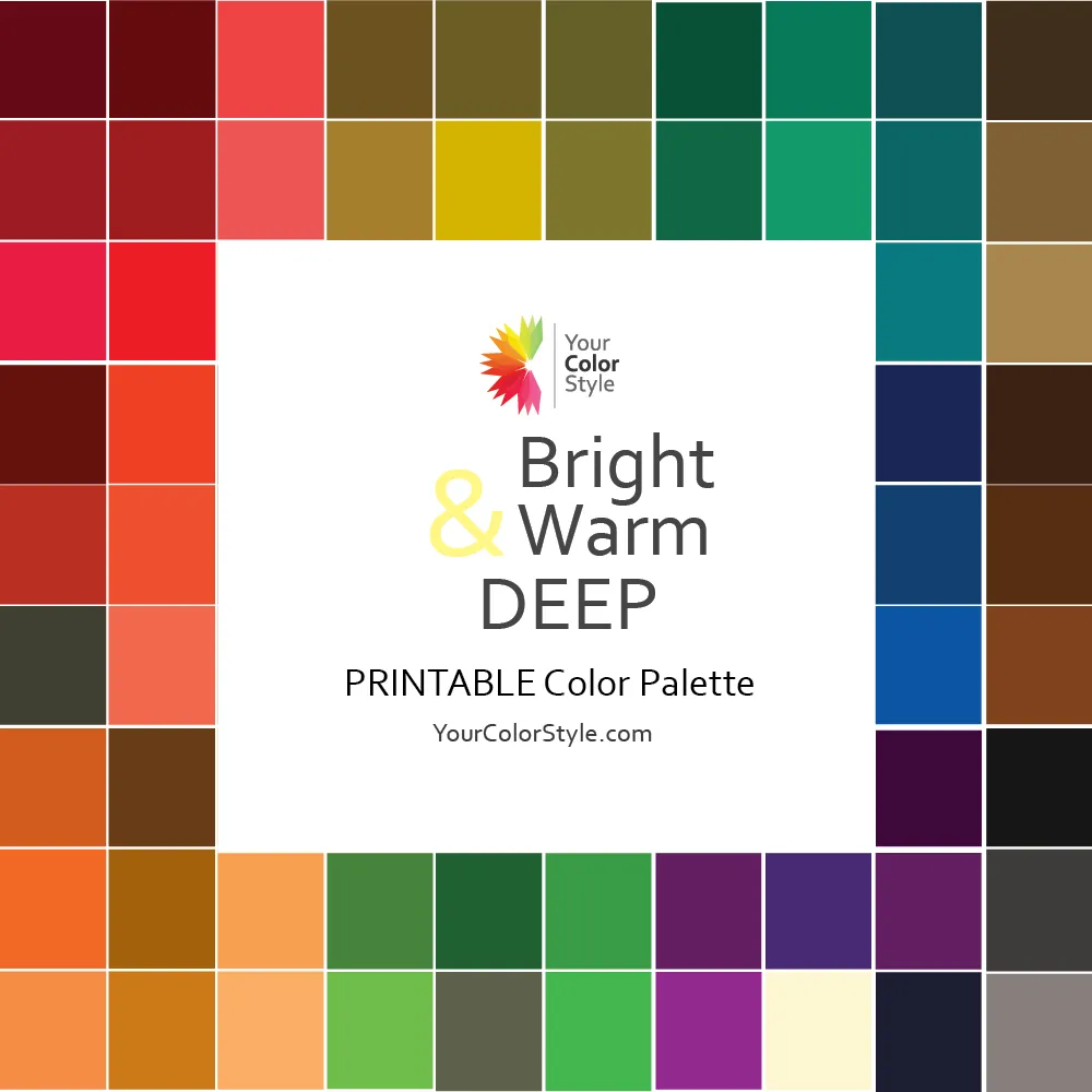Digital Color Palettes - One Page