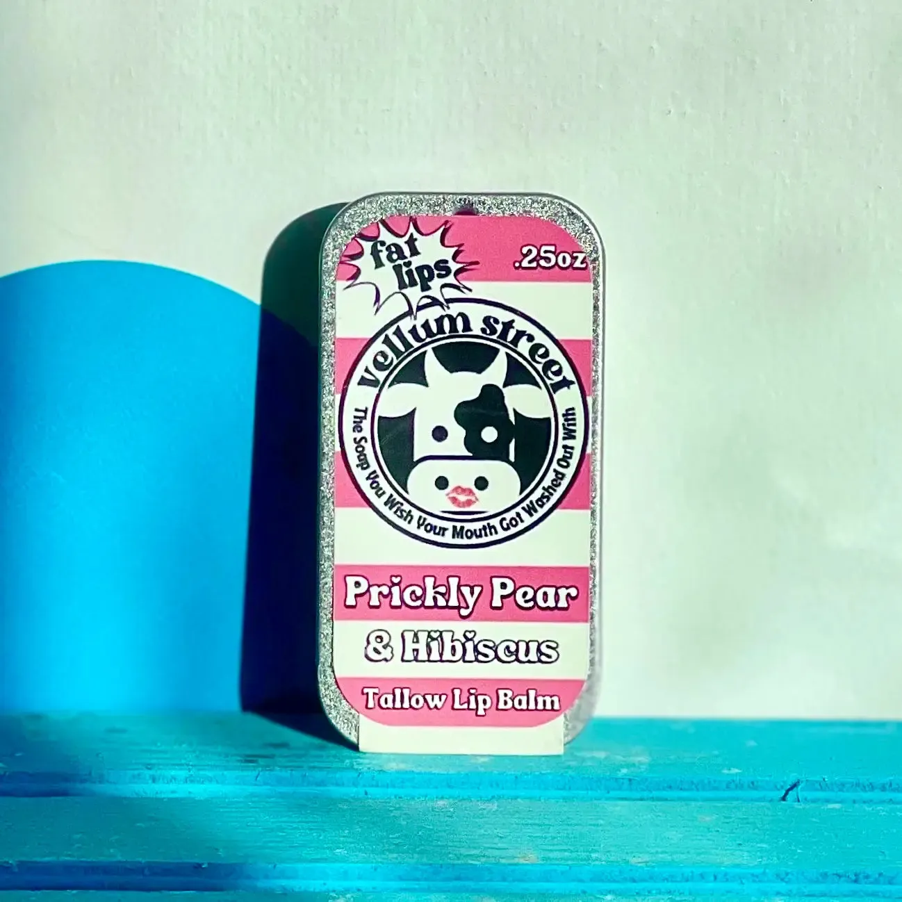 Fat Lips! Tallow Lip Balm - Prickly Pear Hibiscus