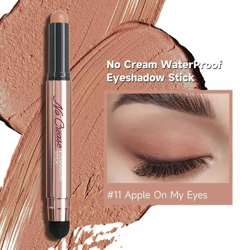 FOCALLURE Pearlescent Eyeshadow Pencil Stick Waterproof Lasting No Crease Highlighter Glitter Eye Shadow Liner Makeup Cosmetics
