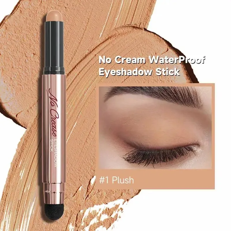 FOCALLURE Pearlescent Eyeshadow Pencil Stick Waterproof Lasting No Crease Highlighter Glitter Eye Shadow Liner Makeup Cosmetics