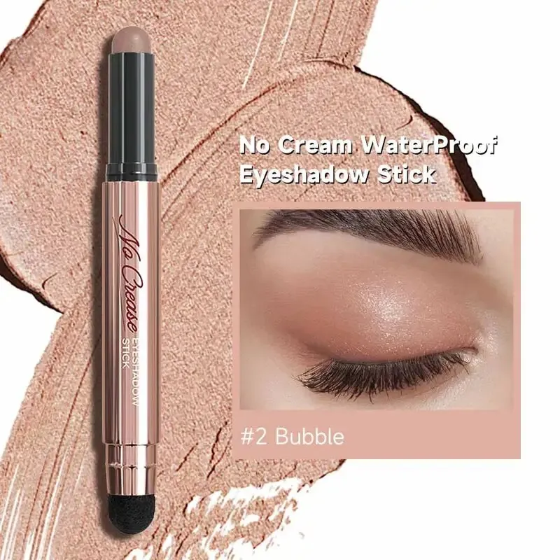 FOCALLURE Pearlescent Eyeshadow Pencil Stick Waterproof Lasting No Crease Highlighter Glitter Eye Shadow Liner Makeup Cosmetics