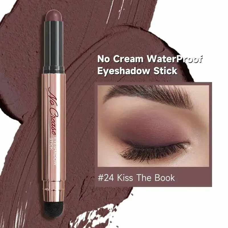 FOCALLURE Pearlescent Eyeshadow Pencil Stick Waterproof Lasting No Crease Highlighter Glitter Eye Shadow Liner Makeup Cosmetics
