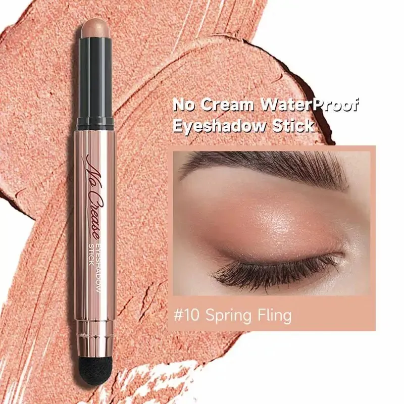 FOCALLURE Pearlescent Eyeshadow Pencil Stick Waterproof Lasting No Crease Highlighter Glitter Eye Shadow Liner Makeup Cosmetics