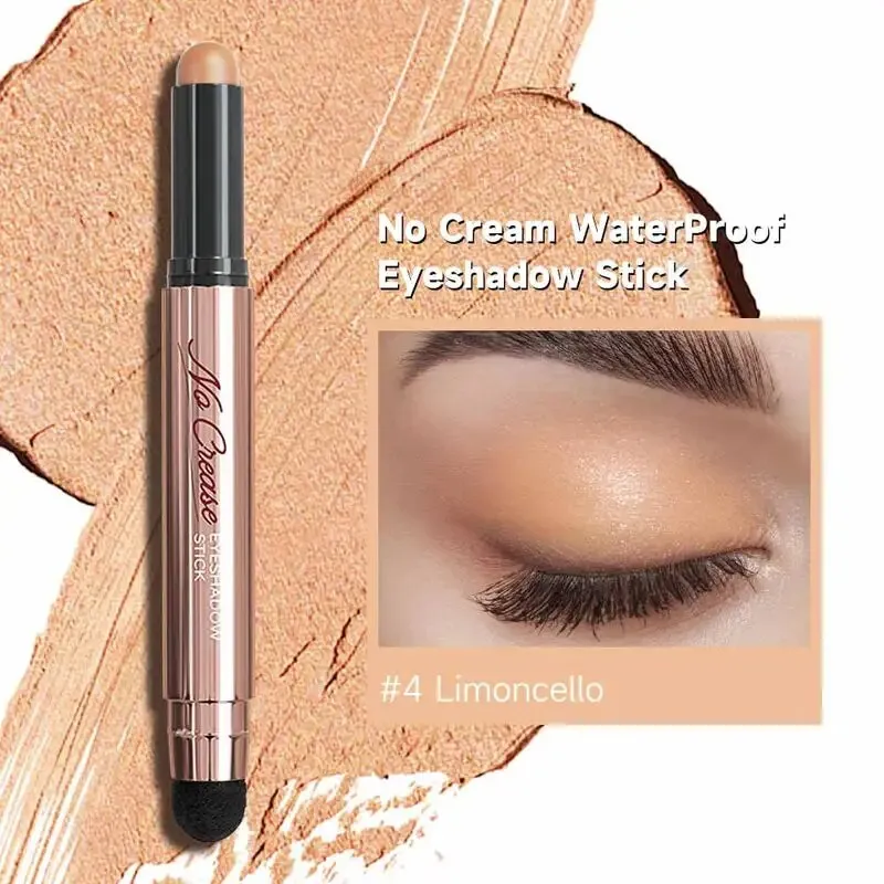FOCALLURE Pearlescent Eyeshadow Pencil Stick Waterproof Lasting No Crease Highlighter Glitter Eye Shadow Liner Makeup Cosmetics