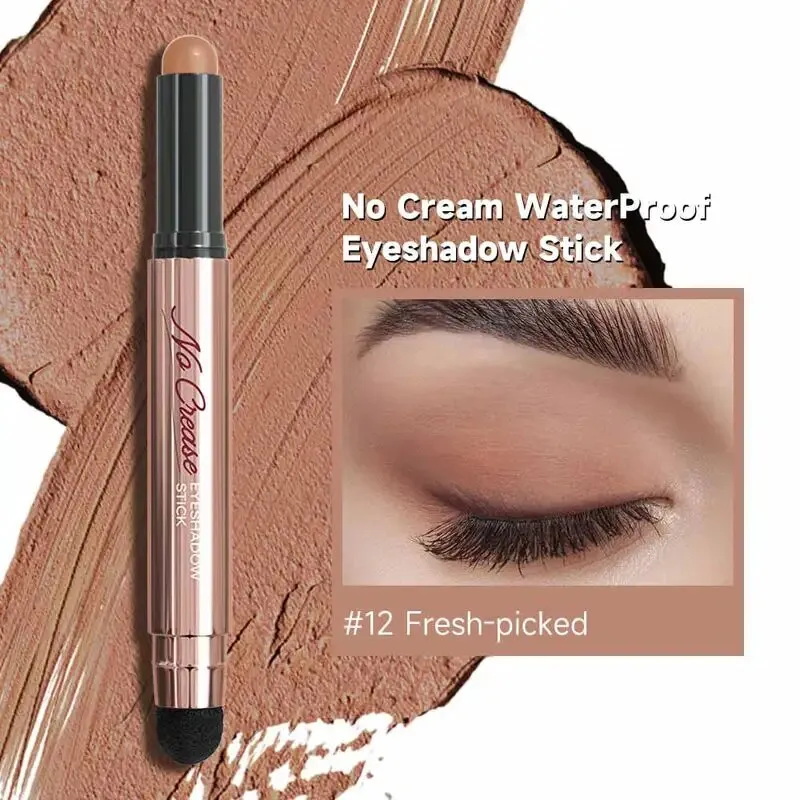 FOCALLURE Pearlescent Eyeshadow Pencil Stick Waterproof Lasting No Crease Highlighter Glitter Eye Shadow Liner Makeup Cosmetics