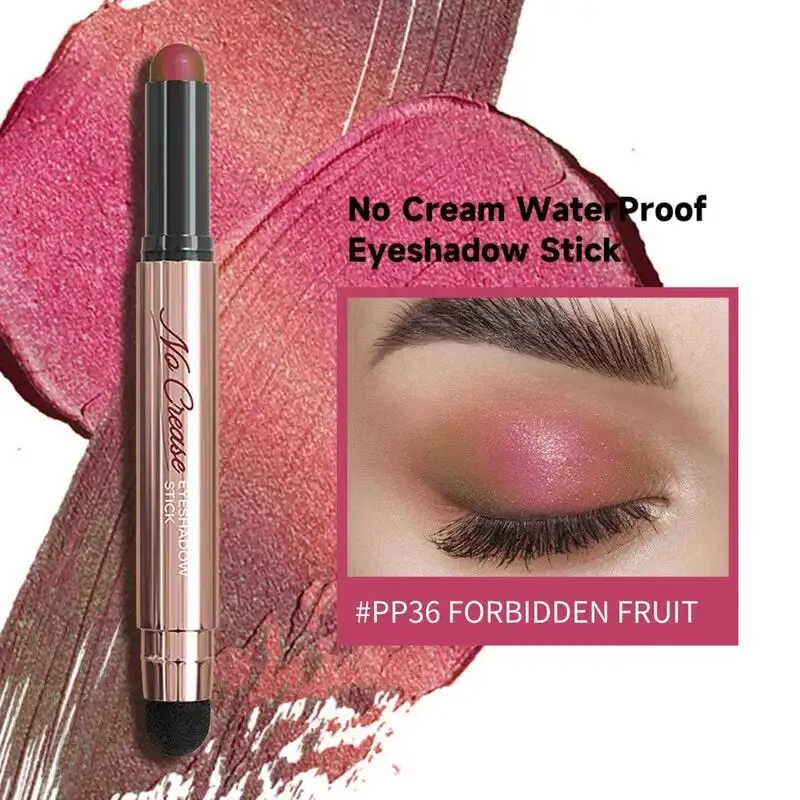 FOCALLURE Pearlescent Eyeshadow Pencil Stick Waterproof Lasting No Crease Highlighter Glitter Eye Shadow Liner Makeup Cosmetics