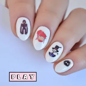 Ghibli PLAY Nail Art Sticker