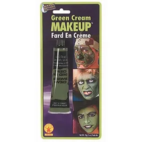 Green cream makeup tube