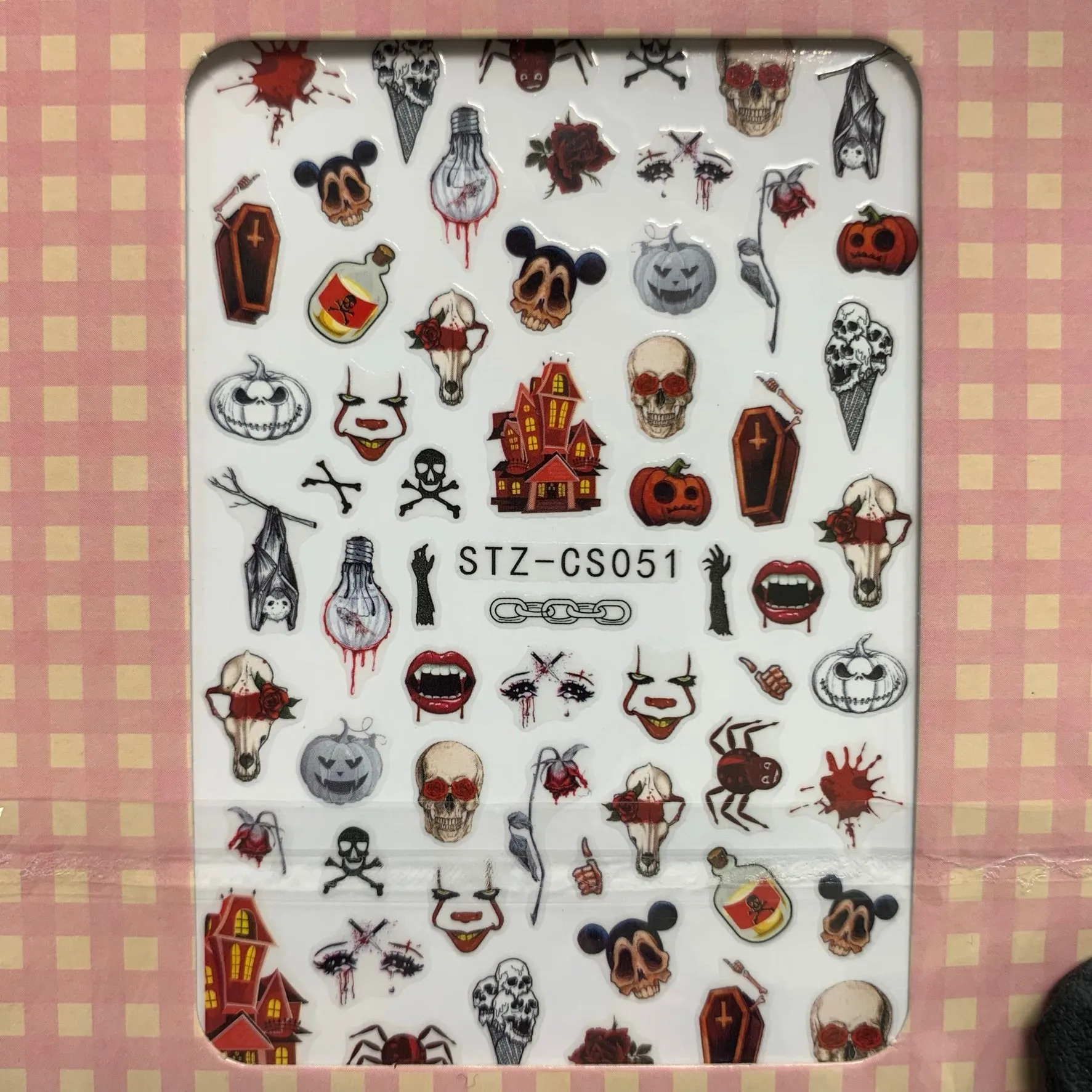 Halloween Nail Art Designs Stickers [STZ Series] for Fall Season 2021