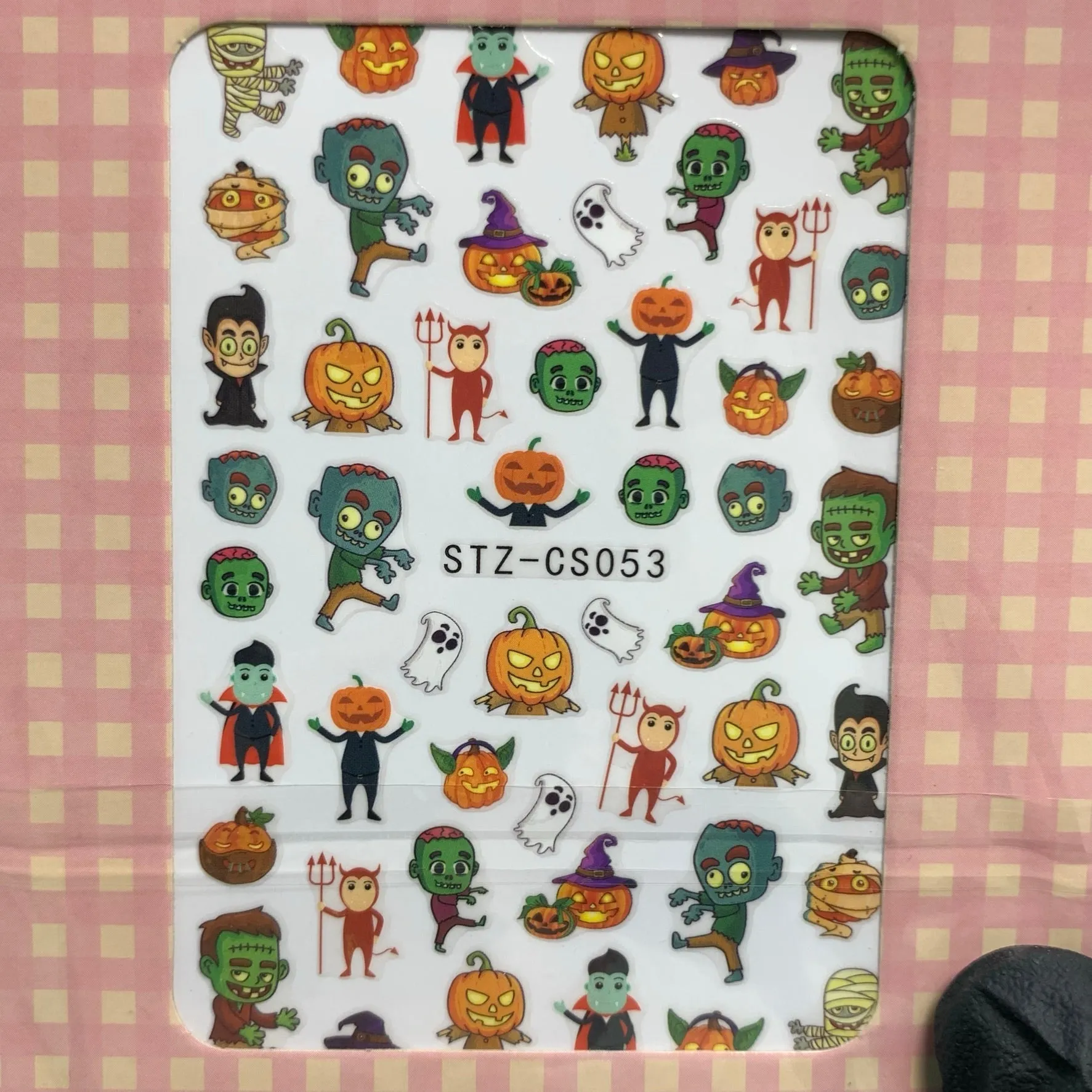 Halloween Nail Art Designs Stickers [STZ Series] for Fall Season 2021