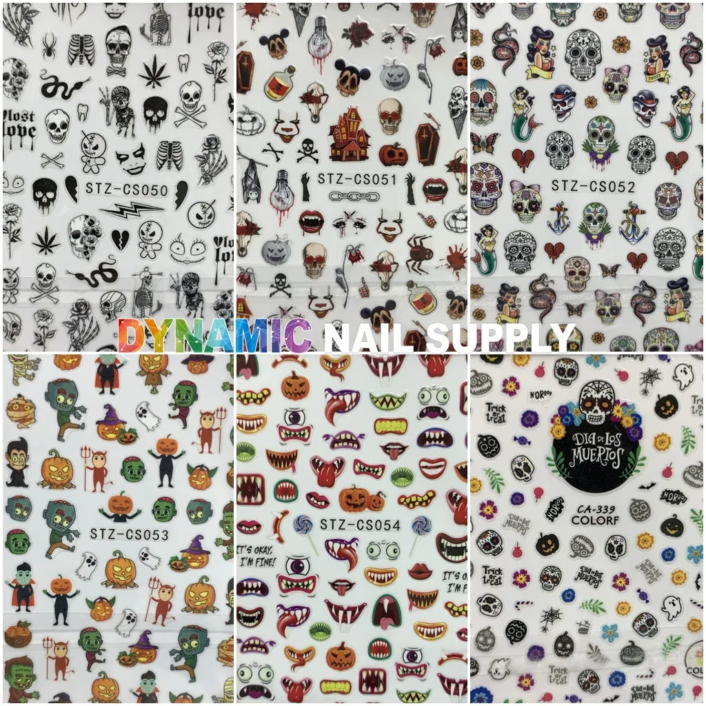 Halloween Nail Art Designs Stickers [STZ Series] for Fall Season 2021