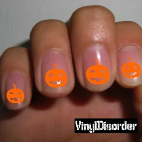 Halloween Pumpkin NS003 Fingernail Art Sticker - Vinyl Finger Nail Decals
