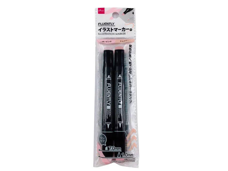 Illustration Marker-Feather Pink-Shell Pink-