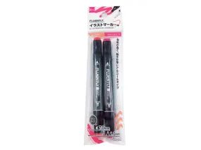 Illustration Marker-Vermilion-Bright Magenta-