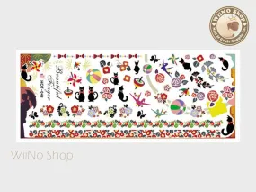 Japanese Summer Fiesta Red Water Slide Nail Art Decals - 1pc (HOT-049)