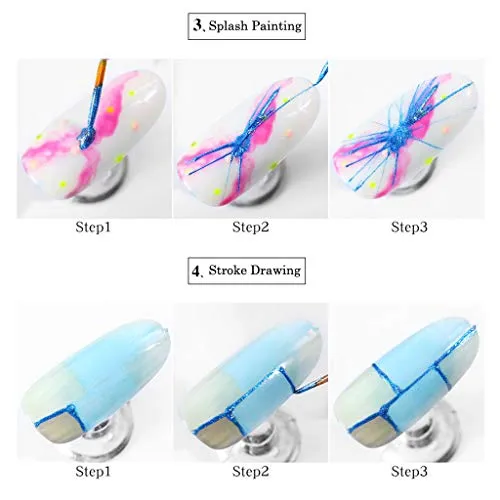 Jaromepowe 4PCS Chameleon Dip Powder Nail Art Mirror Effect Nail Art Flakes Decor DIY Nail Dust Tip Manicure Nail Sticker for Women Face,Nail,Eye Art, Cards