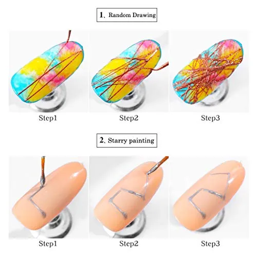 Jaromepowe 4PCS Chameleon Dip Powder Nail Art Mirror Effect Nail Art Flakes Decor DIY Nail Dust Tip Manicure Nail Sticker for Women Face,Nail,Eye Art, Cards